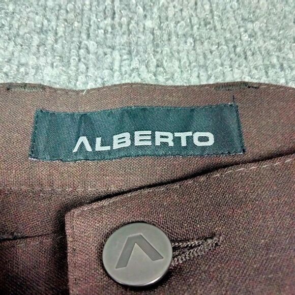 Alberto Tom Pants Mens Sz 33 Brown Golf Comfort Fit Ceramica Solid - Picture 11 of 16